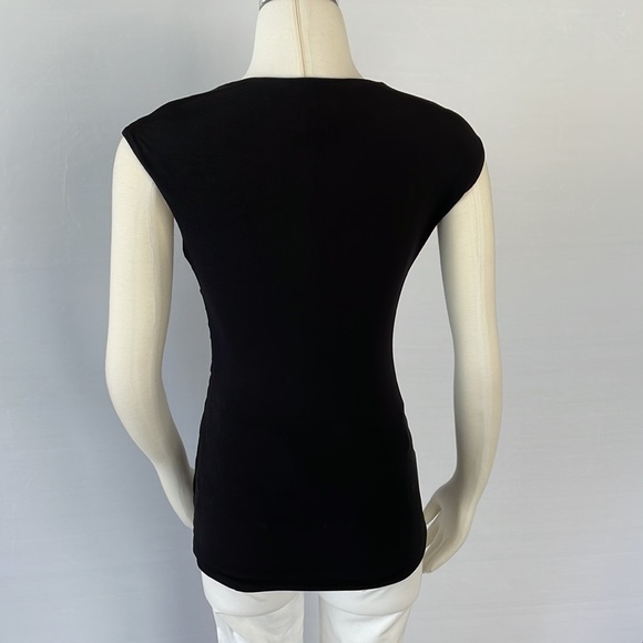 WHBM  Extended Sleeve Ruched Ruffle Top Size Small - Picture 10 of 14